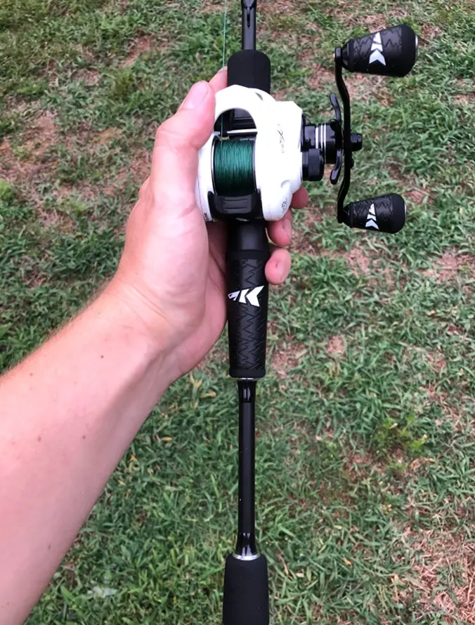 Attach rod to the reel